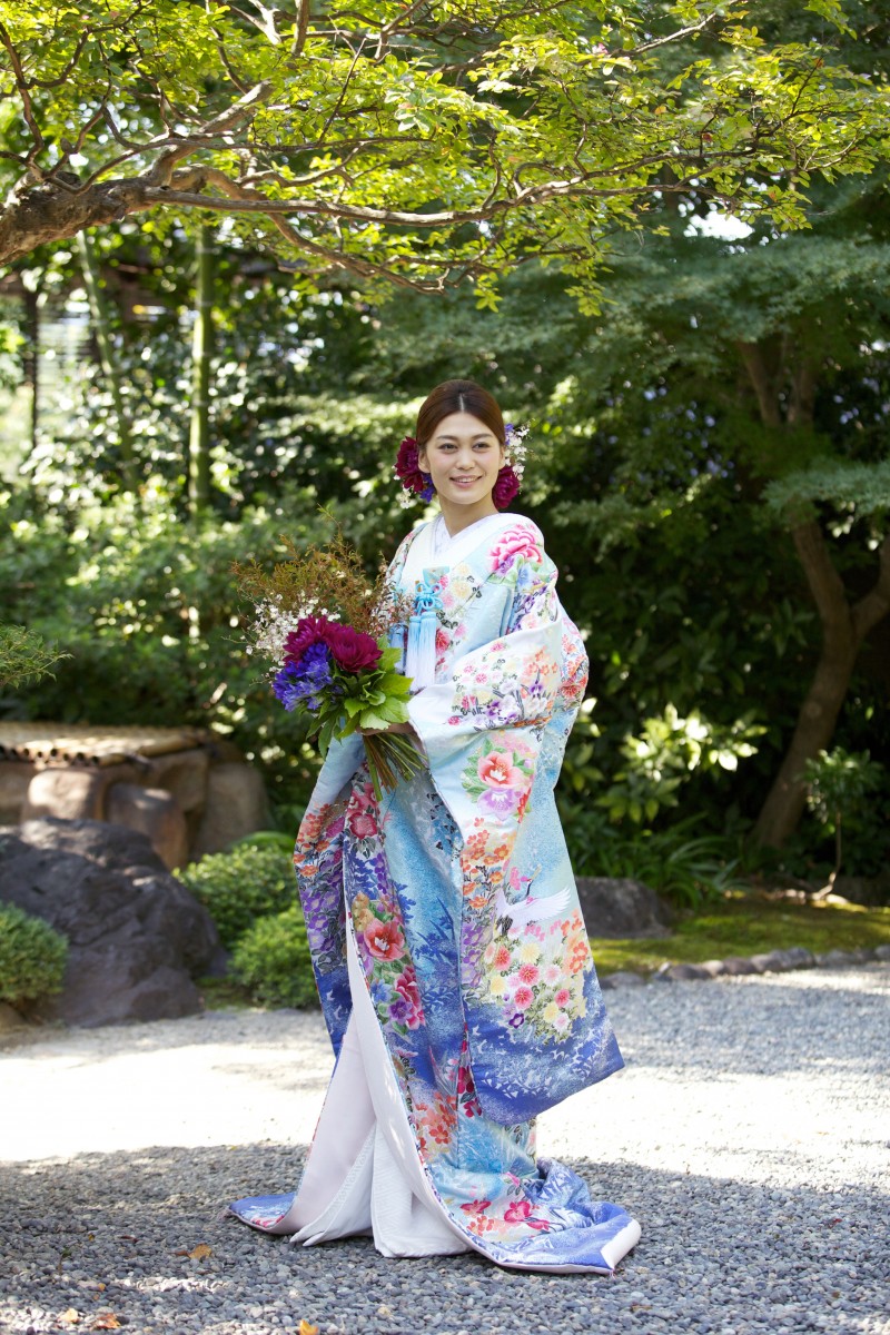 青色の色打掛で素敵な花嫁に✿ | TAGAYA BRIDAL - 京都・大阪・神戸の