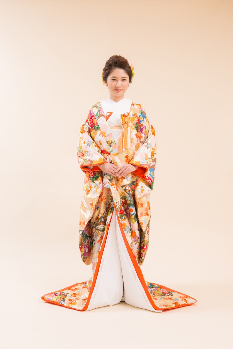 手織 桃山花比べ【1】