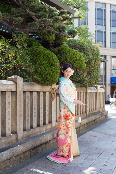 淡グリーンピンク四季草花【1】
