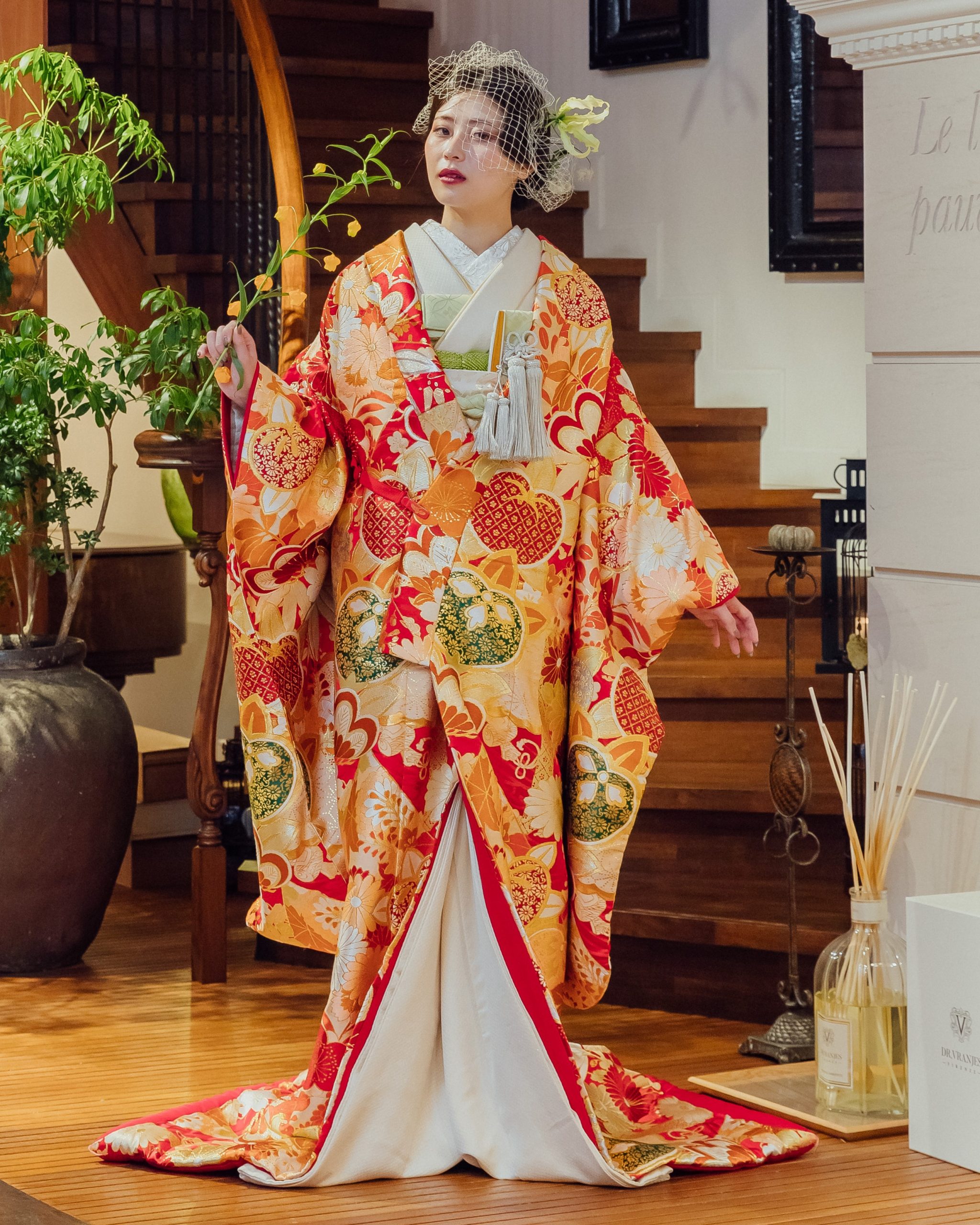 古典橘 金駒刺繍【1】