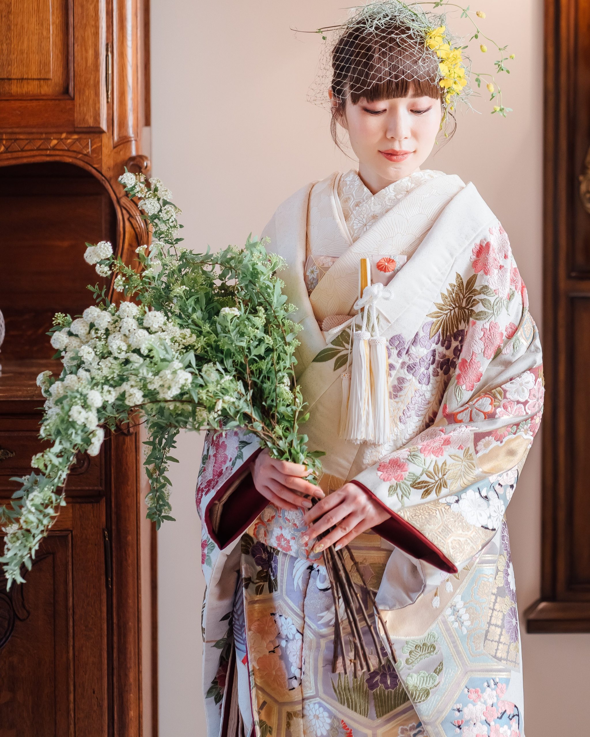 熨斗目鳳凰雲取り亀甲文様 :: TAGAYA BRIDAL – 京都・大阪・神戸の結婚 